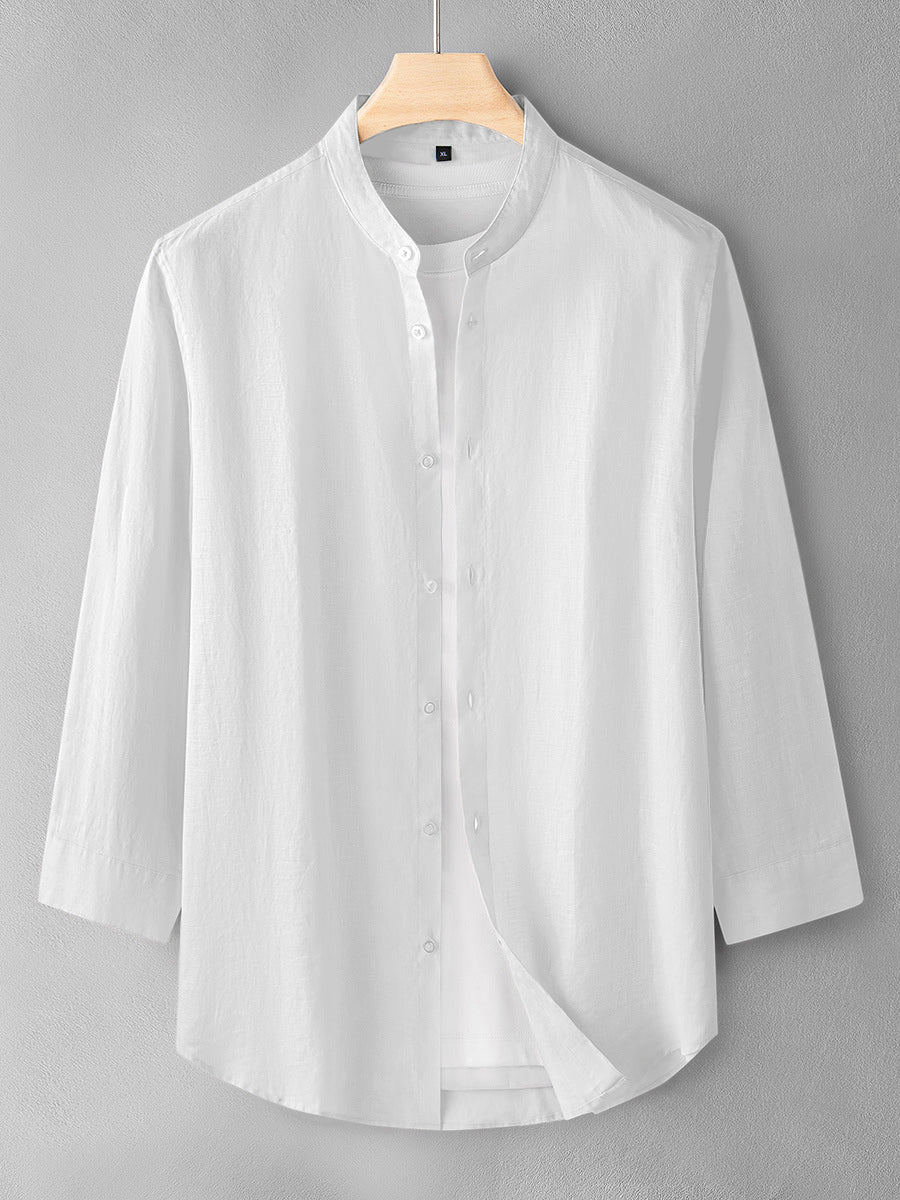 White Color Cotton Men's Shirt