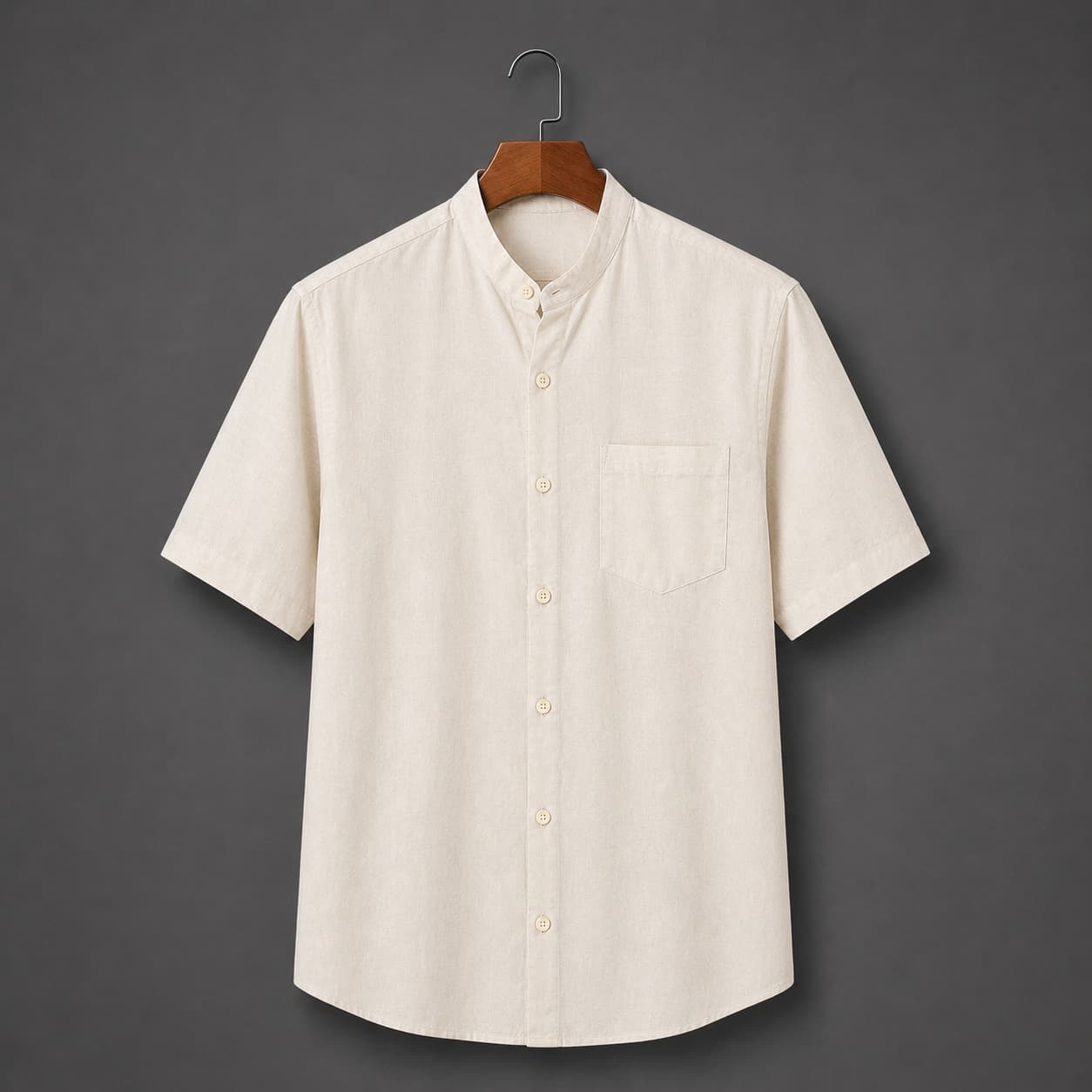 Cream Color Pure Cotton Men’s Shirt