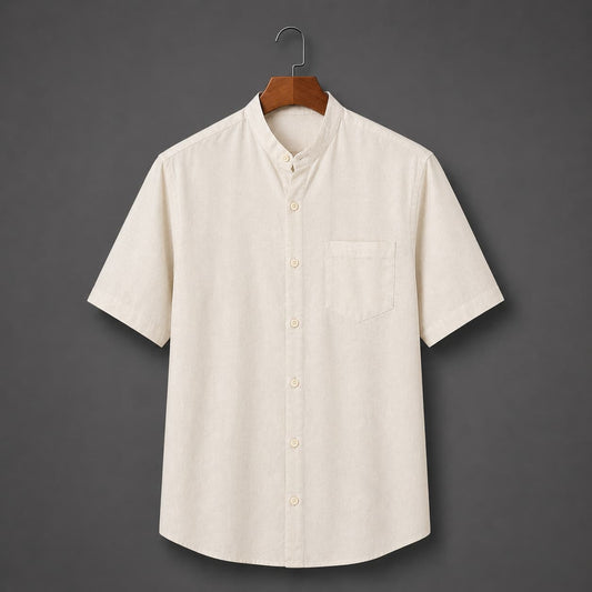 Cream Color Pure Cotton Men’s Shirt