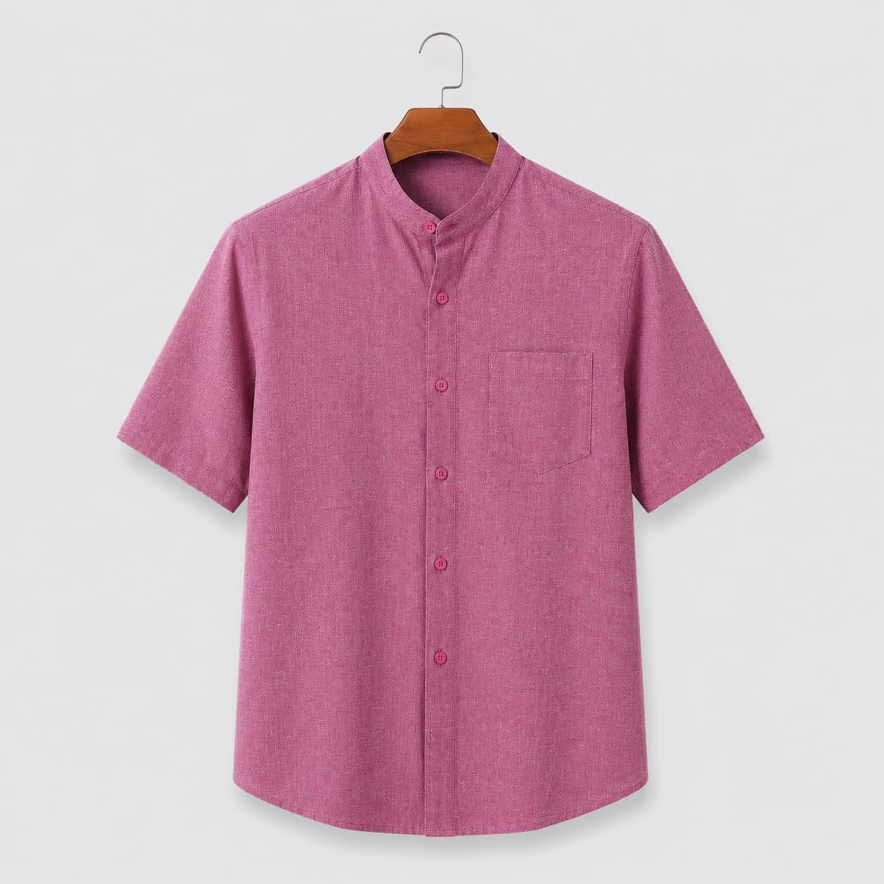 Dusty Rose Color Pure Cotton Men's Shirt