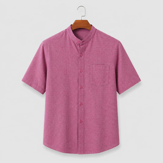 Dusty Rose Color Pure Cotton Men's Shirt