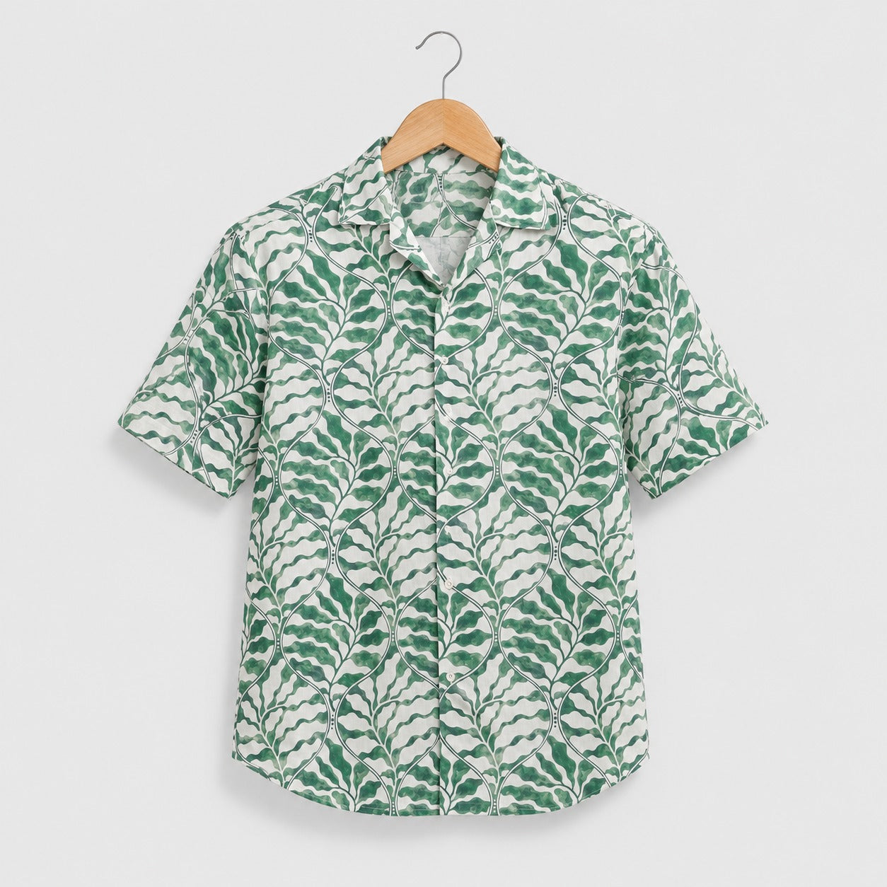 Verdant Leaf Printed Shirt