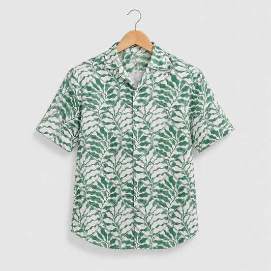 Verdant Leaf Printed Shirt