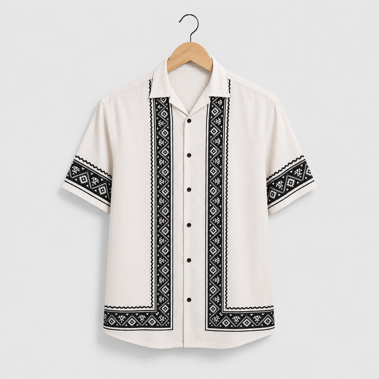 Black Tribal Pattern Shirt